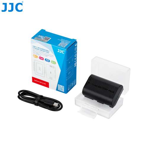 JJC B-LPE6PTC USB-C Rechargeable Lithium-ion Battery replaces CANON LP-E6P