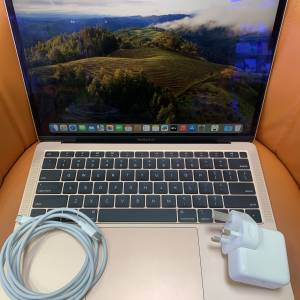 98%New MacBook Air 13吋 2019年 16+512SSD 玫瑰金色 香港行貨 有配件 首選超值