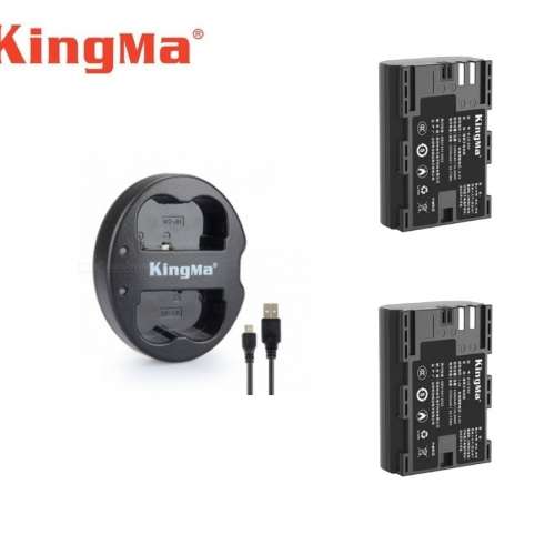 KINGMA K-LP-E6P Rechargeable Lithium-ion Battery With  USB Dual Battery Charger