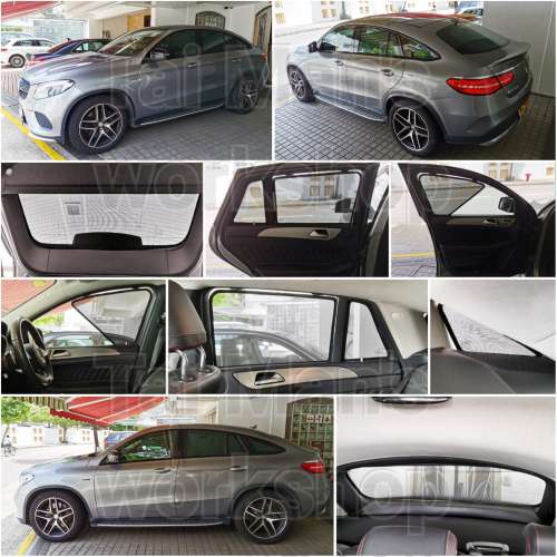 Mercedes-Benz GLE ML 全車磁石濾光窗網太陽擋