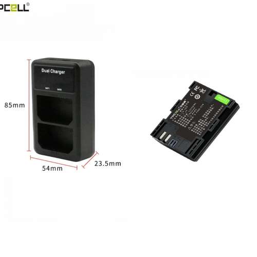 TPCELL LP-E6P Rechargeable Lithium-ion Battery With LCD Display Charger