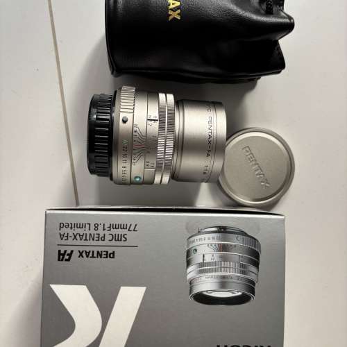 Pentax smc FA 77mm F1.8 limited silver