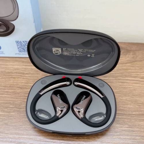 PHILIPS 飛利浦無線掛耳式耳機 Earphones TAT3739 黑色/白色