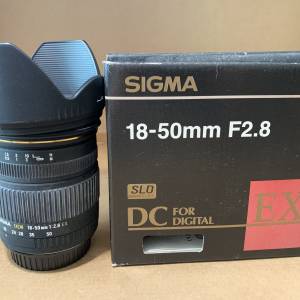 SIGMA 18-50mm F/2.8 DC lens for Canon mount