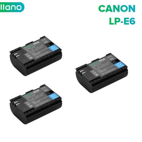 LLANO Canon LP-E6 Fully Decoded Lithium-Ion Battery Pack  代用鋰電池 (1940mAh)