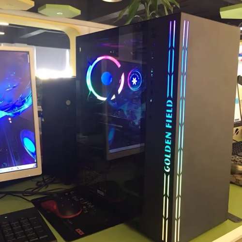 第 11代 Intel® Core™ i9 處理器 台式水冷RGB電競電腦主機 ，高配16G 記憶體，電...