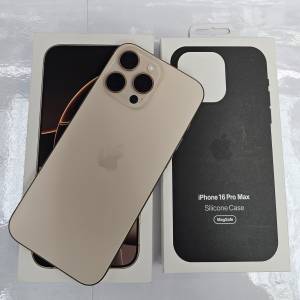 Apple iphone 16 pro max 256gb 沙漠金 desert titanium 連原裝apple case