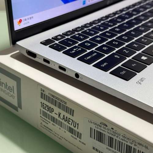 LG Gram 16吋 i7 1.19kg 極輕 Notebook Laptop Windows 11
