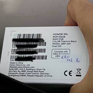全新honor x9c 黑色 256GB 行貨 手機