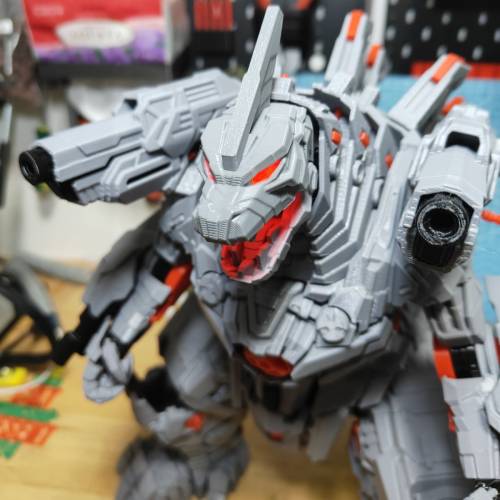 機械哥斯拉v2 改眼燈  全武裝連特效件 3D打印