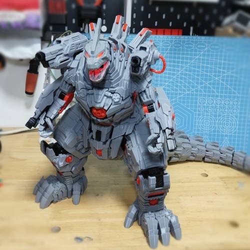 機械哥斯拉v2 改眼燈  全武裝連特效件 3D打印