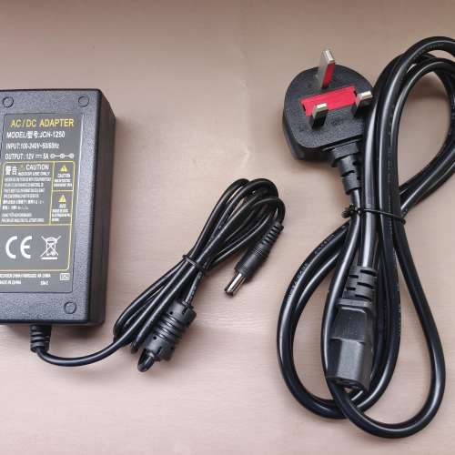 全新 JCH-1250 12V 5A 5000mA 火牛 Power Supply Adapter 適合 Magic TV 機頂盒 電...