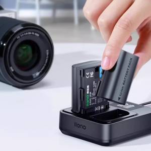 LLANO Canon LP-E6NH Fully Decoded Lithium-Ion Battery Pack With LCD Charger