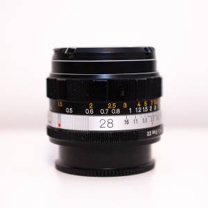 Konica hexanon 28mm f3.5 (AR-mount), 90% $350