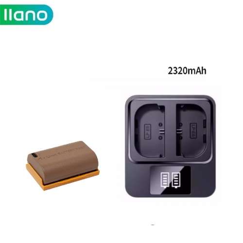 LLANO LP-E6NH USB-C Rechargeable Lithium-ion Battery With Dual USB Charger