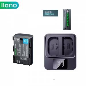 LLANO LP-E6NH USB-C Rechargeable Lithium-ion Battery With Dual Charger  代用鋰...