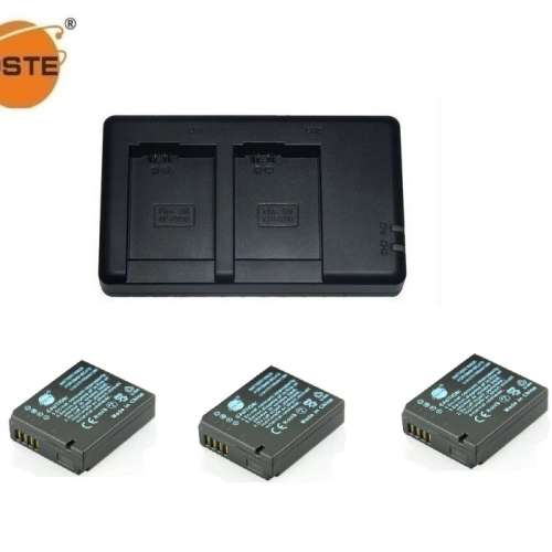 DSTE Leica BP-DC10-U / BP-DC10 / BP-DC10E  With USB Dual Charger 代用鋰電池連...