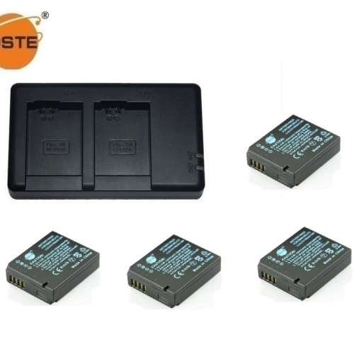 DSTE Leica BP-DC10-U / BP-DC10 / BP-DC10E  With USB Dual Charger 代用鋰電池連...