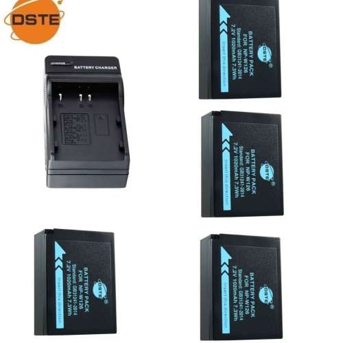 DSTE FujiFilm NP-W126 Lithium-Ion Battery Pack With AC Travel Charger 代用鋰電...