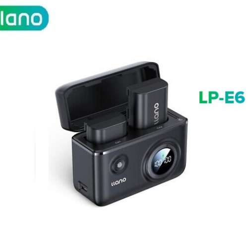 LLANO Canon LP-E6 Fully Decoded Lithium-Ion Battery Pack With Fast Dual Charger