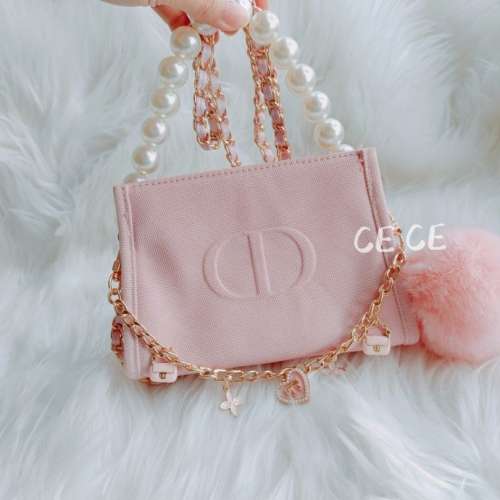 &hearts;️送贈品✨Dior 珍珠化妝袋✨可手提 可斜孭✨送禮自用✨聖誕禮物