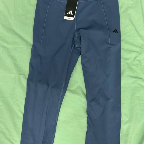 全新adidas藍色緊身褲M碼 未剪牌