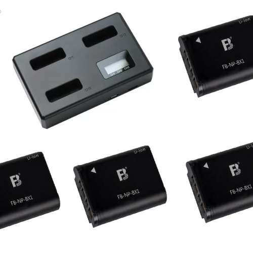 FB 灃標 NP-BX1 Lithium-Ion Battery Pack With Charger 代用鋰電池連充電機 3.6V,...