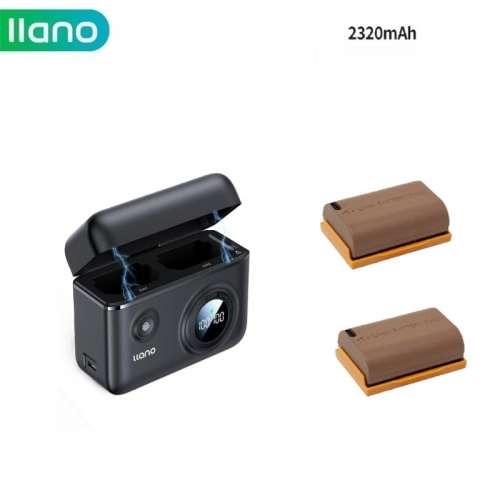 LLANO LP-E6NH USB-C Rechargeable Lithium-Ion Battery Pack With Fast Charger