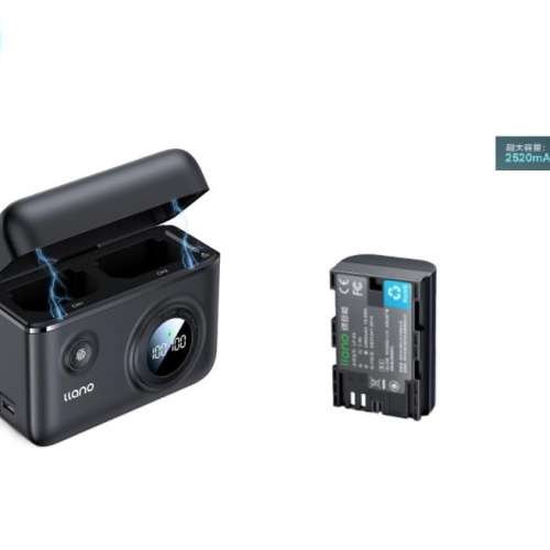 LLANO Canon LP-E6NH USB-C Rechargeable Lithium-Ion Battery Pack