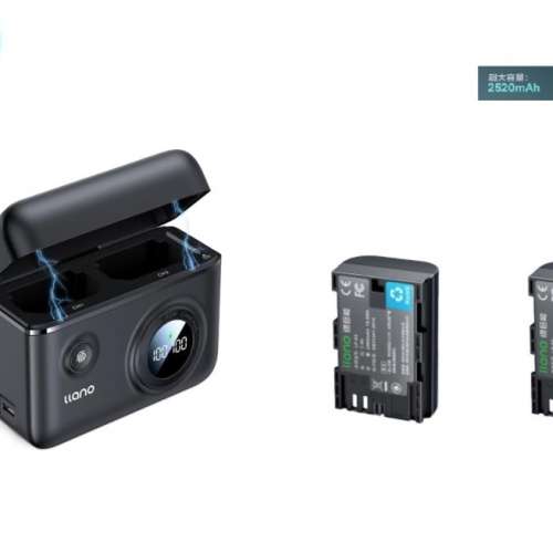 LLANO Canon LP-E6NH USB-C Rechargeable Lithium-Ion Battery Pack