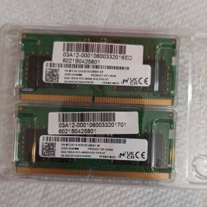 Micron 美光 DDR5 4800 SO-DIMM 2x8GB 共 16GB