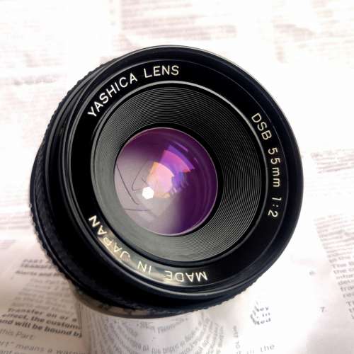 Contax/Yashica lens 55mm f1:2 only pure glass elements, no plastic ...