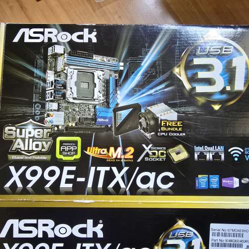 ASRock X99E-ITX/ac + Intel Core i7-6950X + Kingston DDR4-3200 32GB (16GBx2)