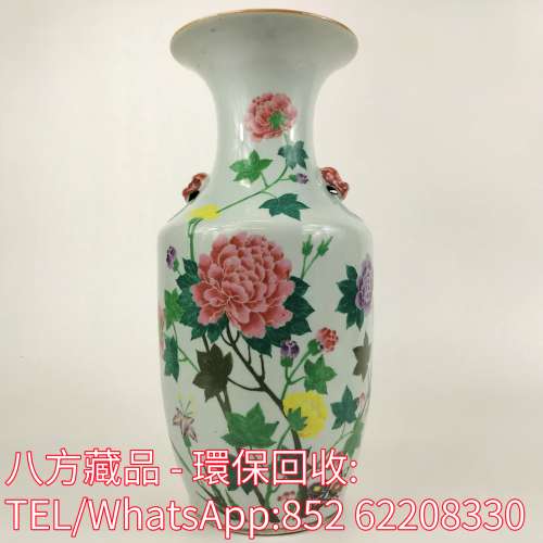 【八方藏品】高價回收瓷器，粉彩花卉裝飾花瓶，花瓶花樽，碗，杯，盤，插屏，瓷板畫...