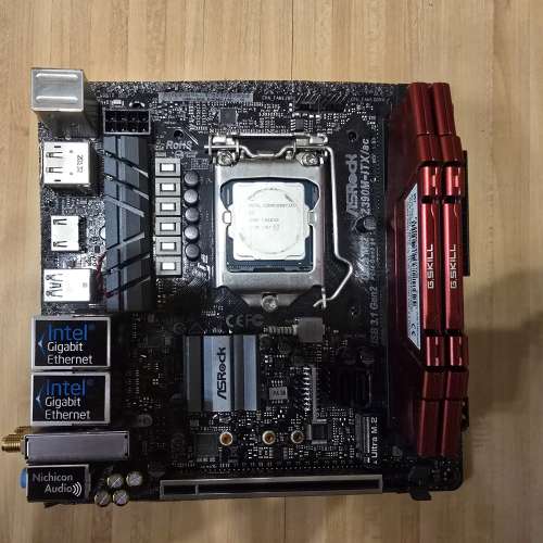 ASRock Z390M-ITX/ac + Intel Core i7-8700T ES (QN8J) + GSkill DDR4-2400 32GB