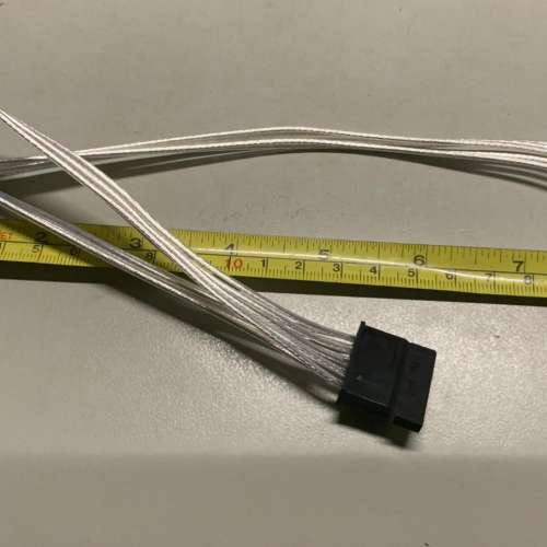SATA HDD SDD 硬碟 電源線 一開三 直頭 延長線