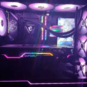 第 10 代 Intel® Core™ i7 處理器 台式水冷電競RGB 電腦主機，高配16G 記憶體，4G...