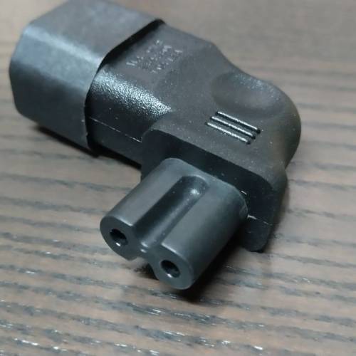 鍍銠 IEC轉8字L形插頭