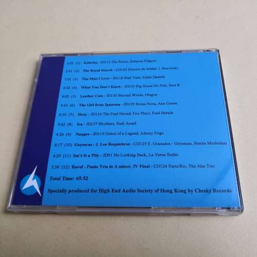Chesky CD 第四屆高級音响展紀念 CD 非賣品