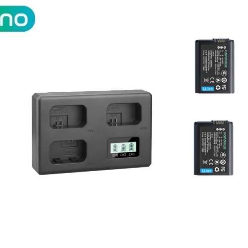 LLANO SONY NP-FW50 Rechargeable Lithium-ion Battery With Three-Bay Charger