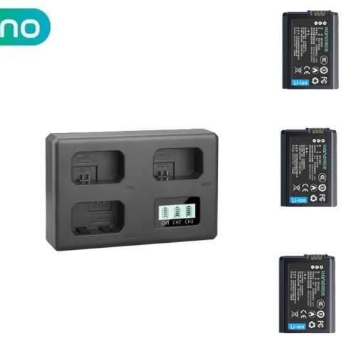 LLANO SONY NP-FW50 Rechargeable Lithium-ion Battery With Three-Bay Charger