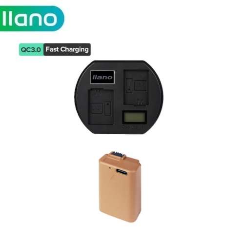 NP-FW50 Built-In USB-C Charging Battery With With LCD Display Dual USB-C QC3.0