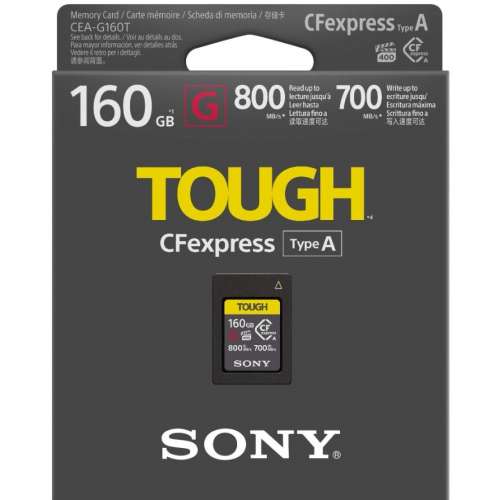 Sony A1, CF express Type A 160GB, CF express Type A reader
