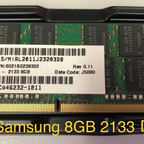 三星 DDR4 SORAM 8GB 2133