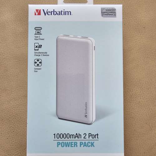 Verbatim 10000 mah 充電寶