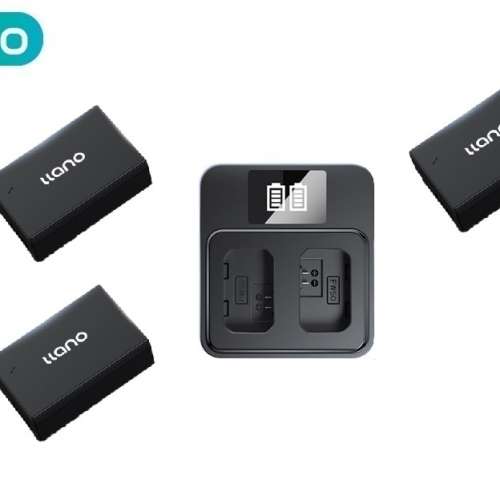 LLANO LP-E17 Lithium-Ion Battery Pack With LCD Display Dual USB-C Charger 代用...