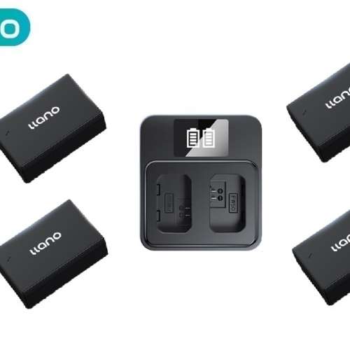 LLANO LP-E17 Lithium-Ion Battery Pack With LCD Display Dual USB-C Charger 代用...