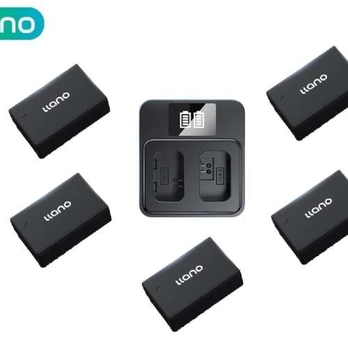 LLANO LP-E17 Lithium-Ion Battery Pack With LCD Display Dual USB-C Charger 代用...