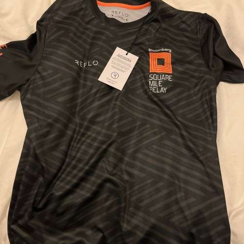 全新未拆牌 T Shirt black size M sports J.P. Morgan Corporate Challenge mile r...