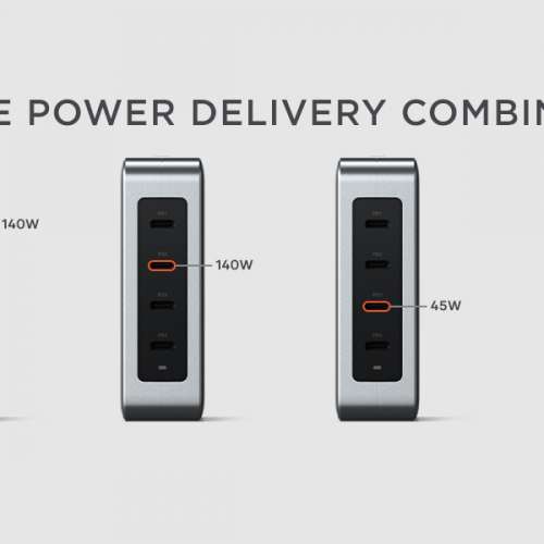 Satechi 145W GaN Trave Charger 氮化鎵 旅行充電器